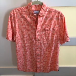 Southern Tide Men’s Happy Hour Short Sleeve Button Down Small